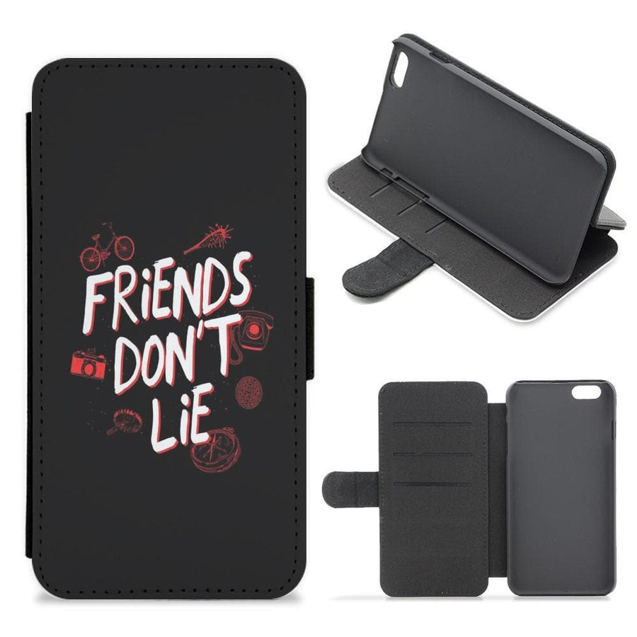 Friends Don't Lie - Stranger Things Flip / Wallet Phone Case - Fun Cases