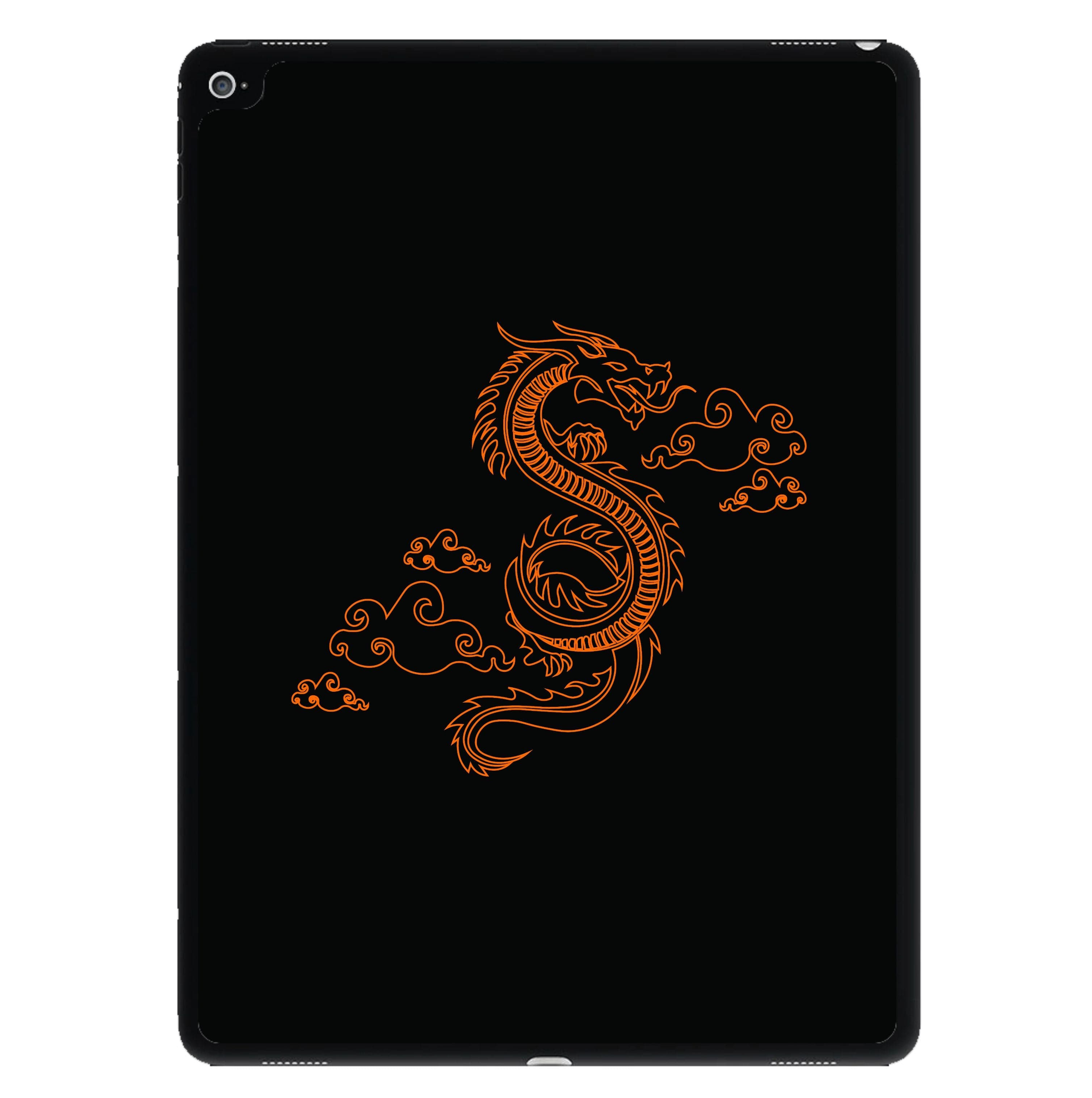 Orange - Dragon Patterns iPad Case