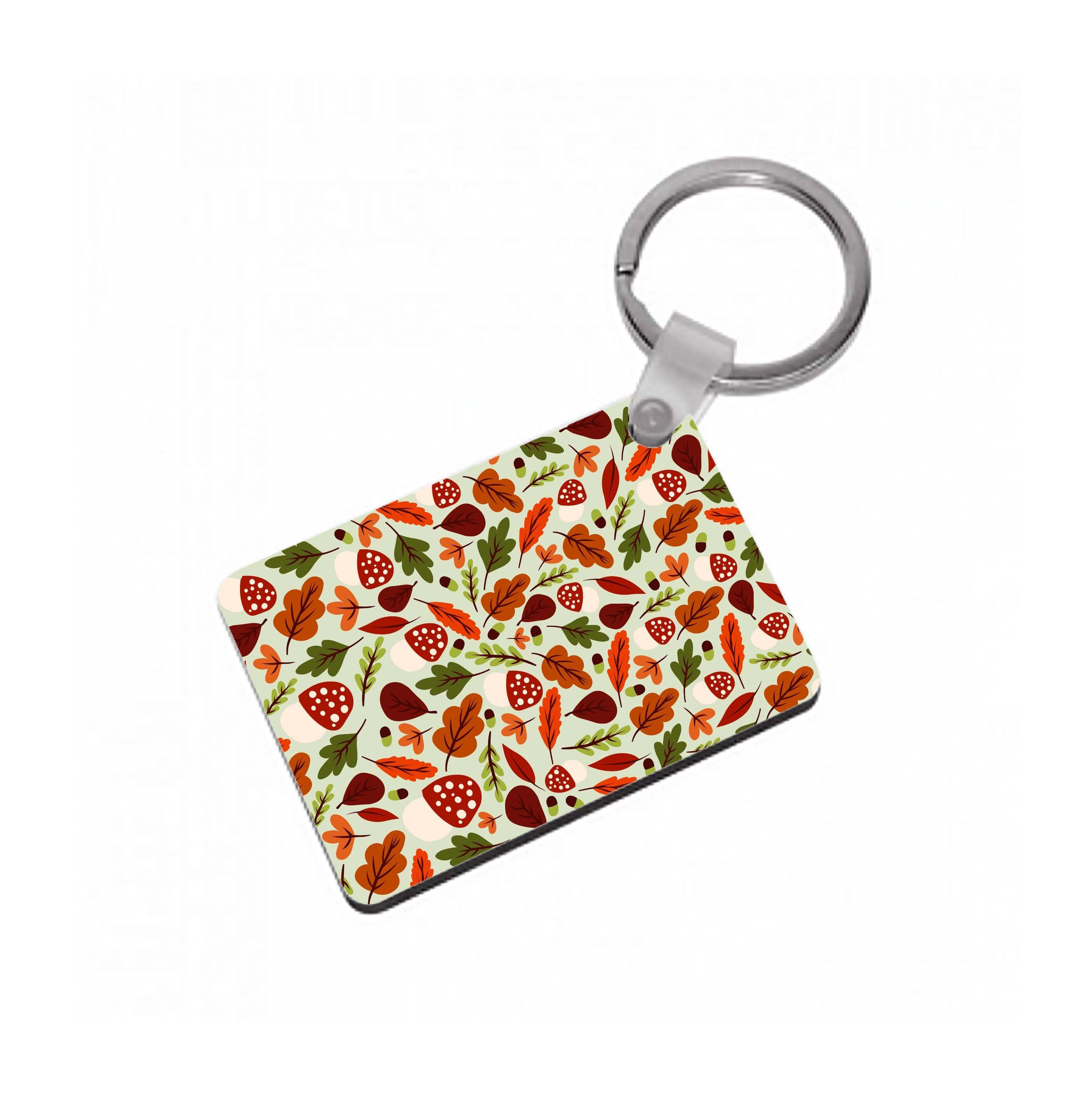 Autumn Pattern Keyring