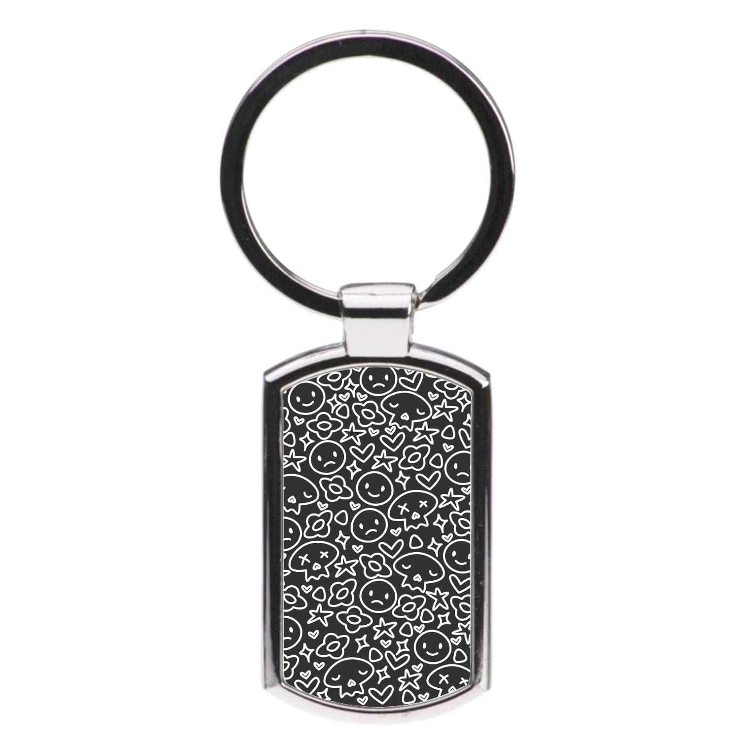 Black Skulls - Skate Aesthetic  Luxury Keyring