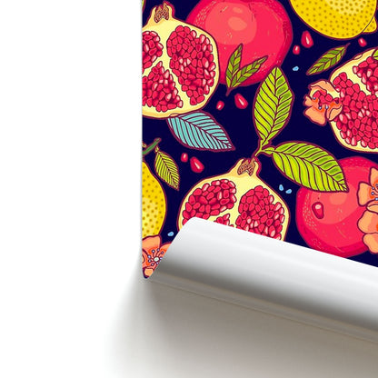 Tropical Garden Pattern Poster