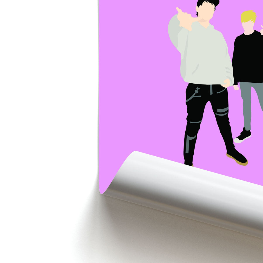 Standing - Sam And Colby Poster