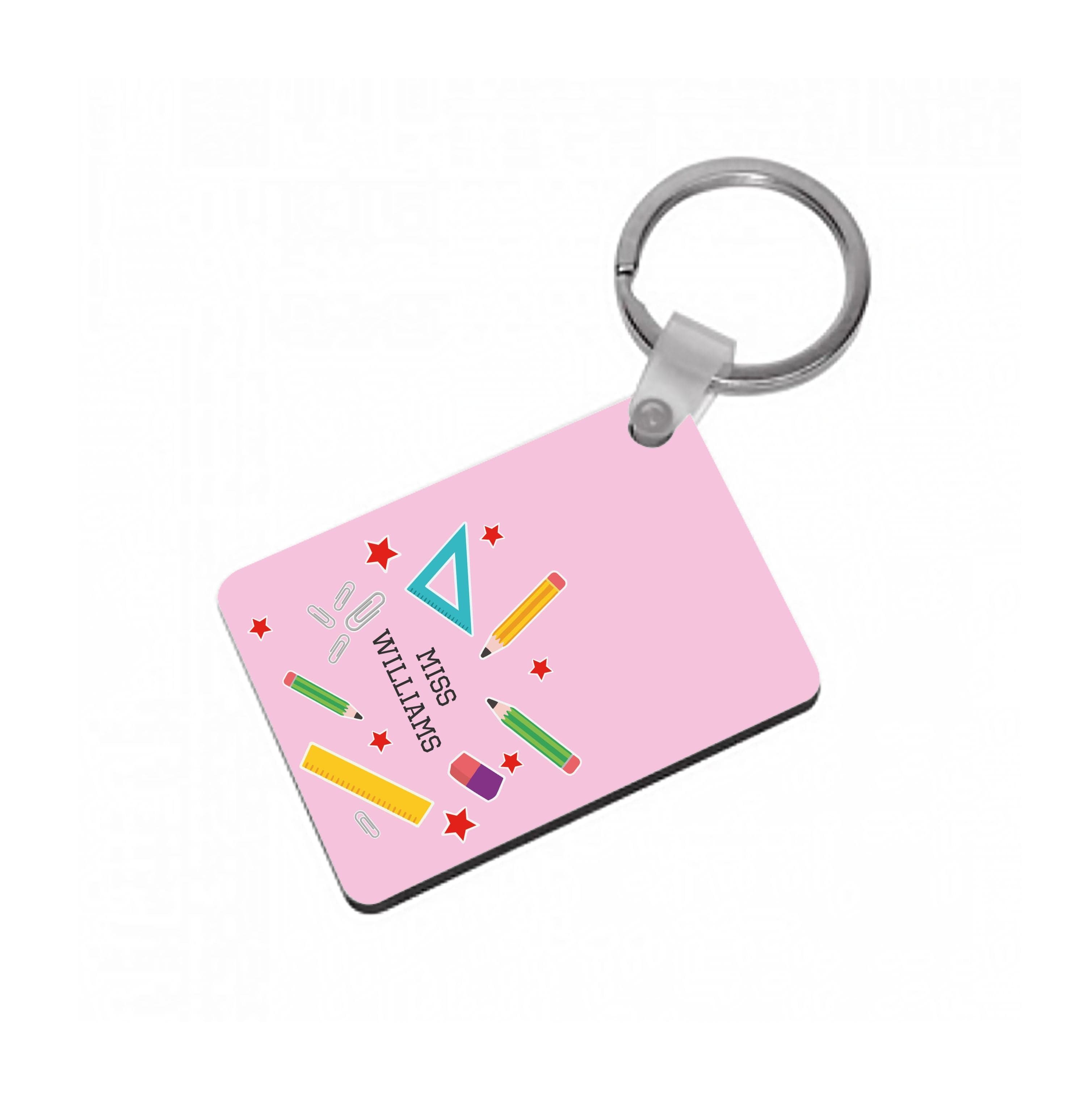 Stars And Stationery - Personalised Teachers Gift Keyring