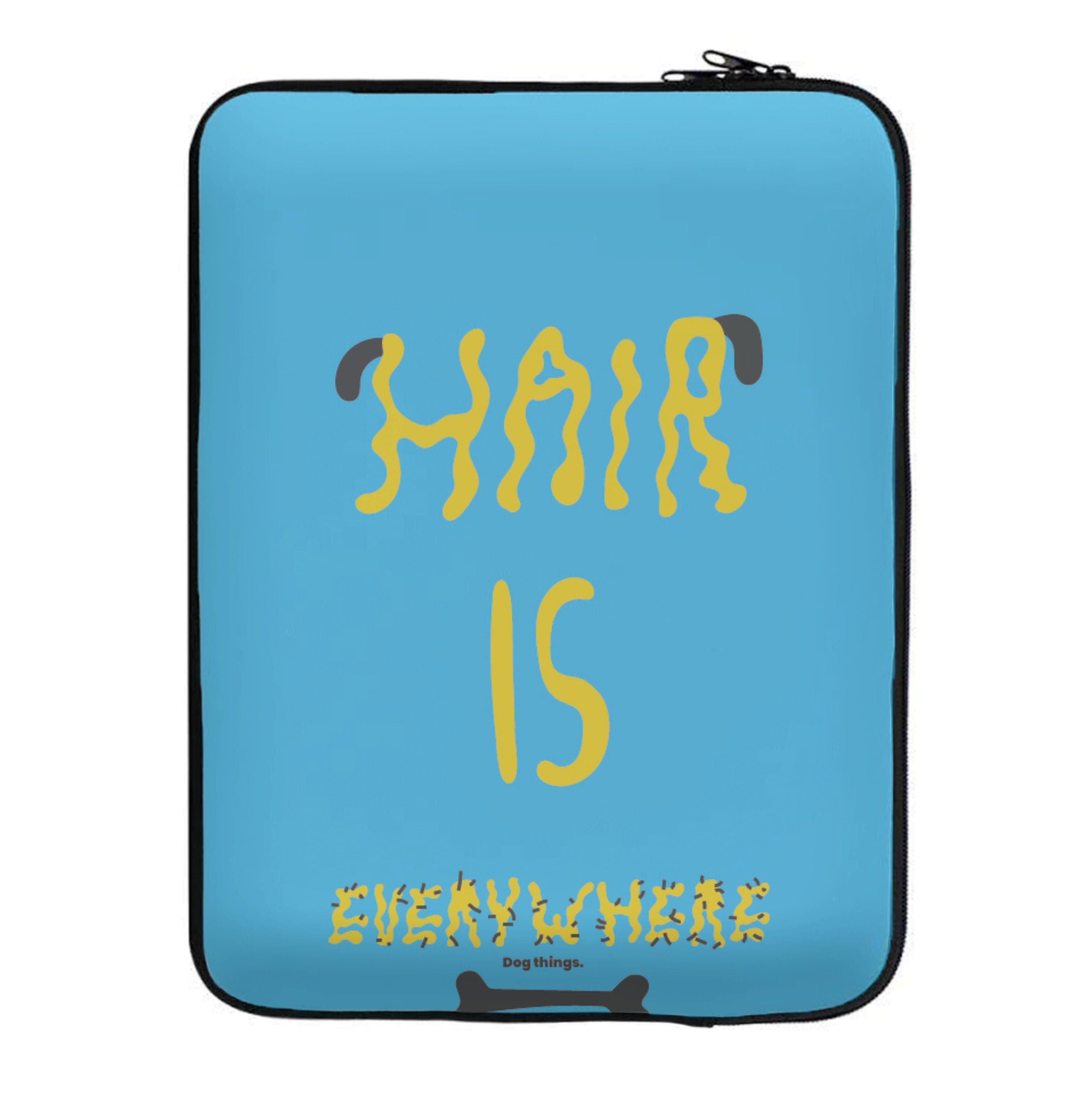 Hair is everywhere - Dog Patterns Laptop Sleeve