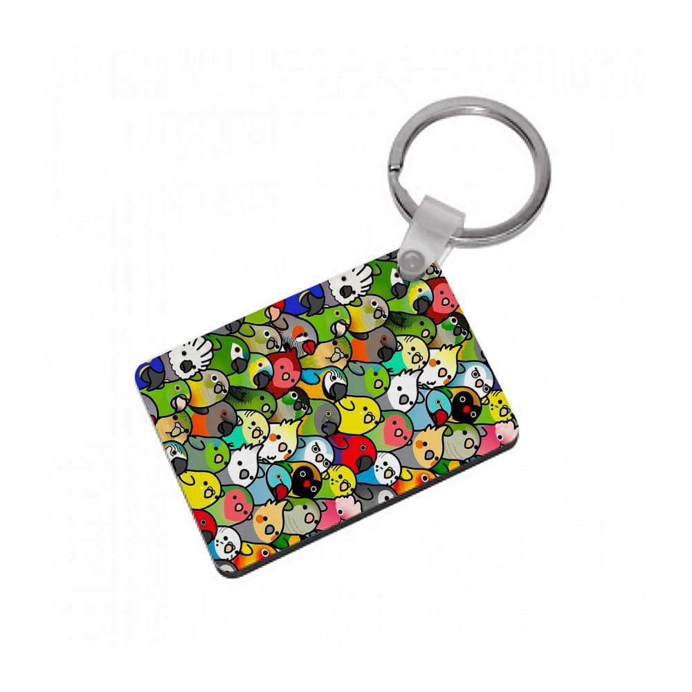 Everybirdy Pattern Keyring - Fun Cases