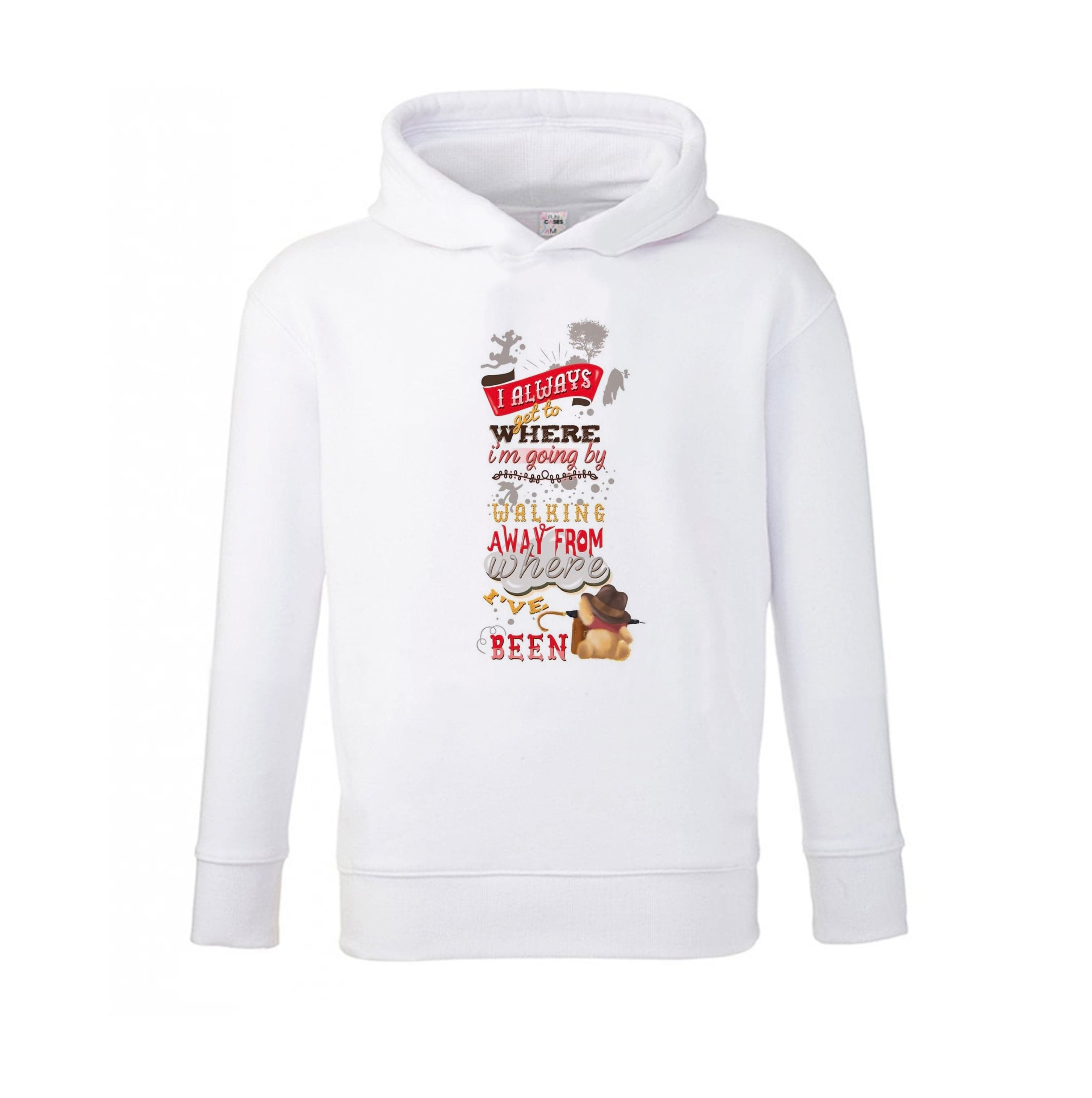 I Always Get Where I'm Going - Winnie Quote Kids Hoodie