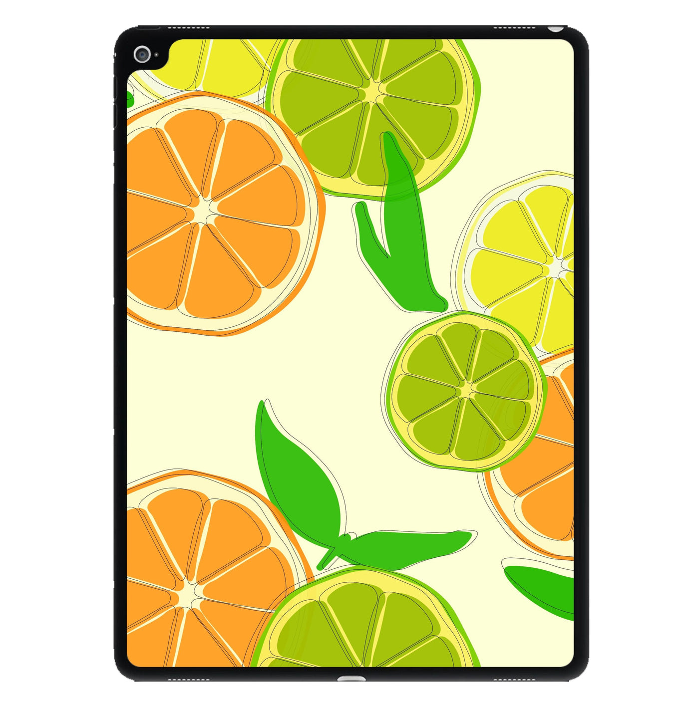 Oranges, Leomns And Limes - Fruit Patterns iPad Case