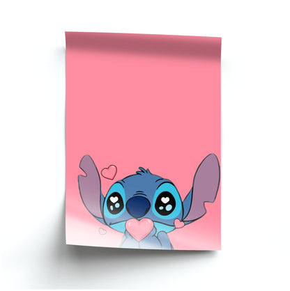 Cute Alien Blue Poster