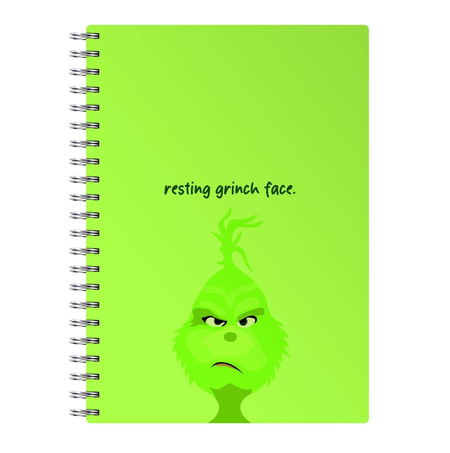 Resting Grinch Face - Christmas Notebook
