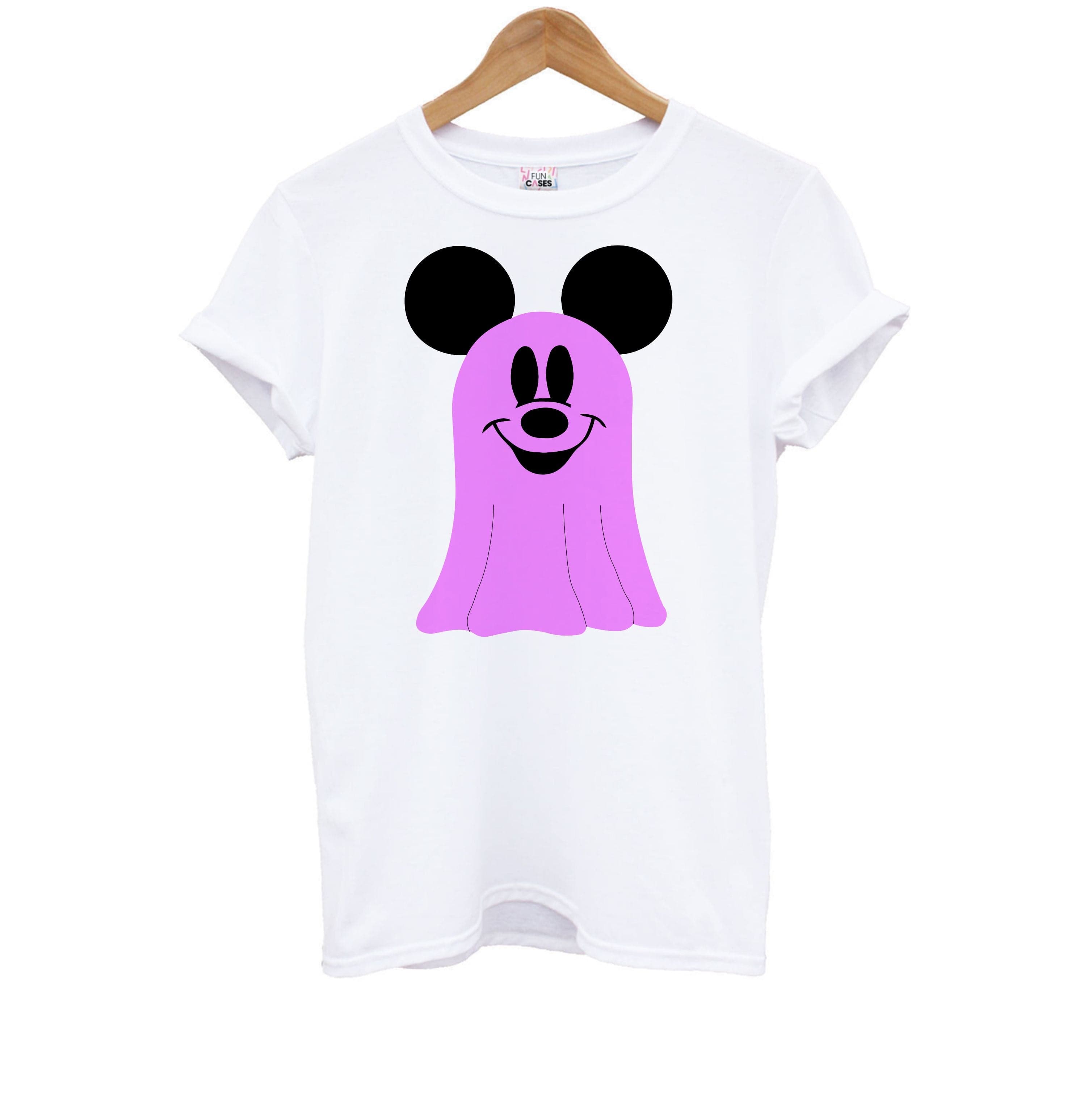 Mouse Ghost Pattern Halloween Kids T-Shirt