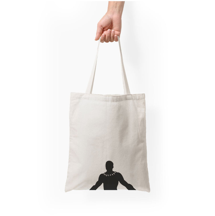 Black Outline - Black Panther Tote Bag