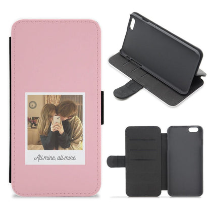 All Mine, All Mine - Personalised Couples Flip / Wallet Phone Case