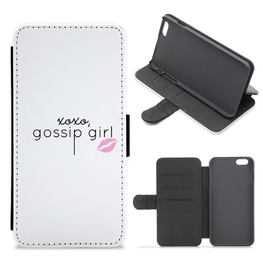 XOXO Gossip Girl Flip / Wallet Phone Case - Fun Cases