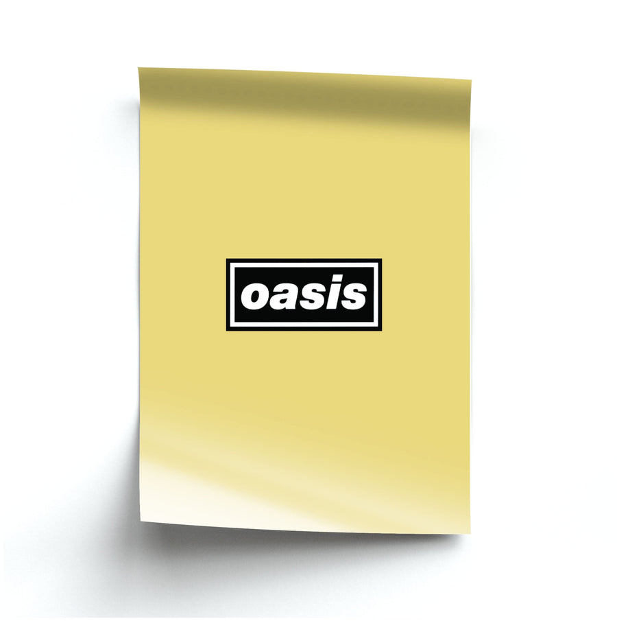 Band Name Yellow - Oasis Poster