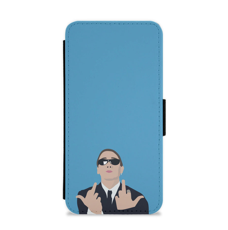 Middle Finger - Eminem Flip / Wallet Phone Case