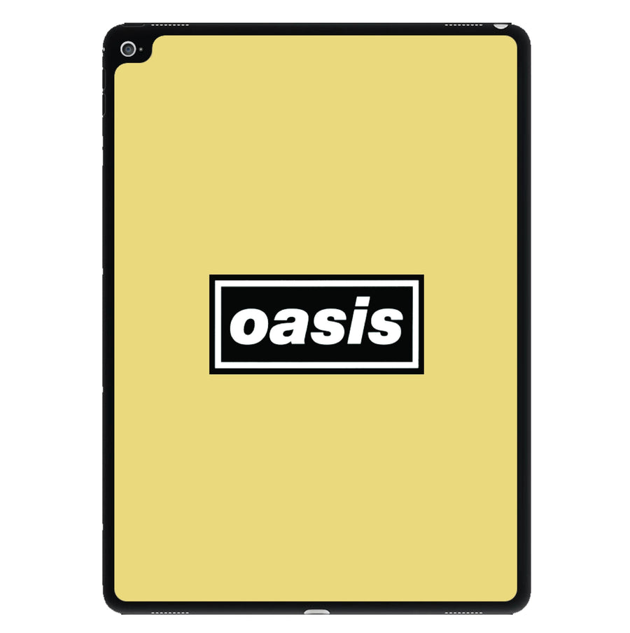 Band Name Yellow - Oasis iPad Case