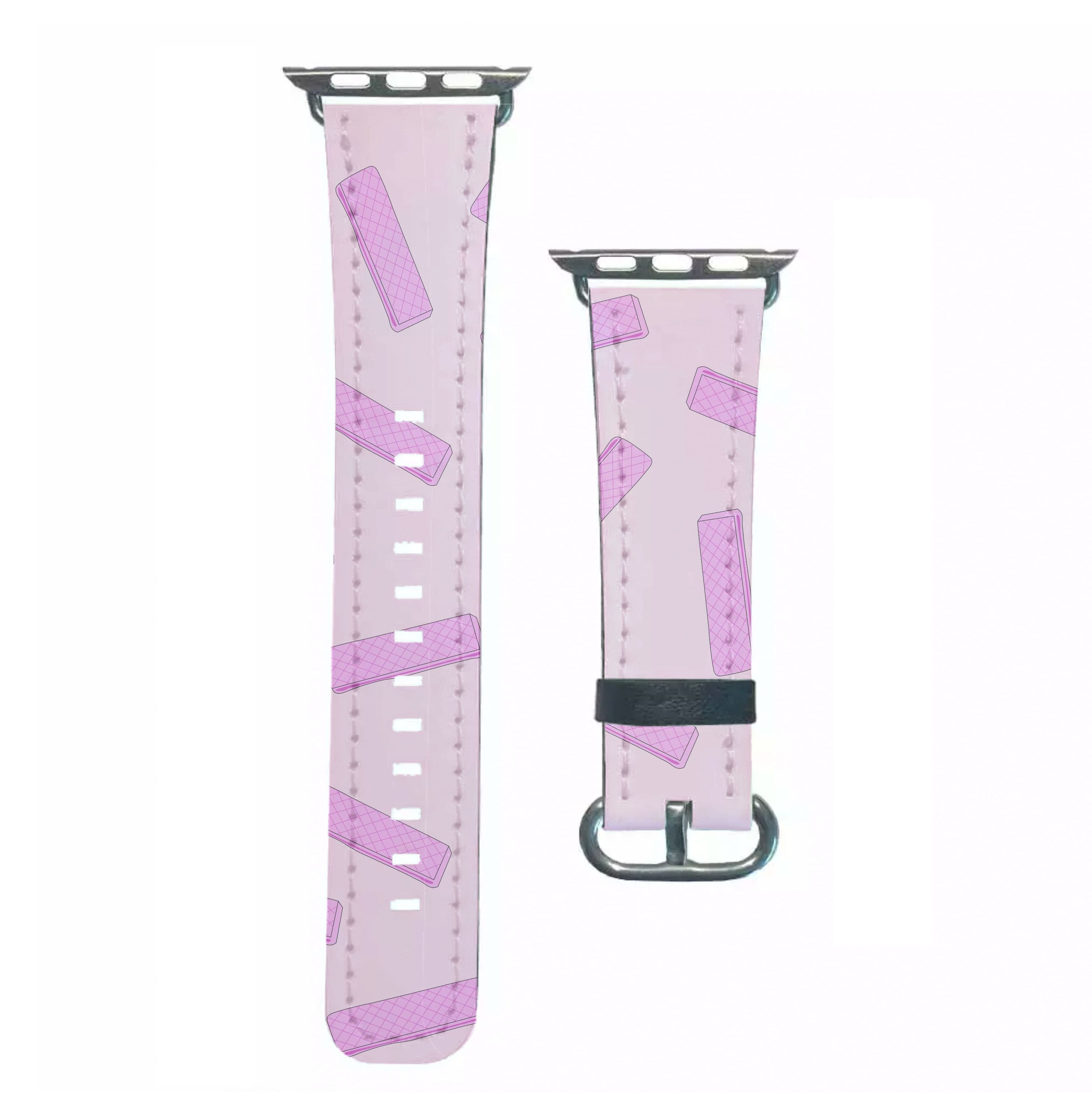 Pink Waffers - Biscuits Patterns Apple Watch Strap