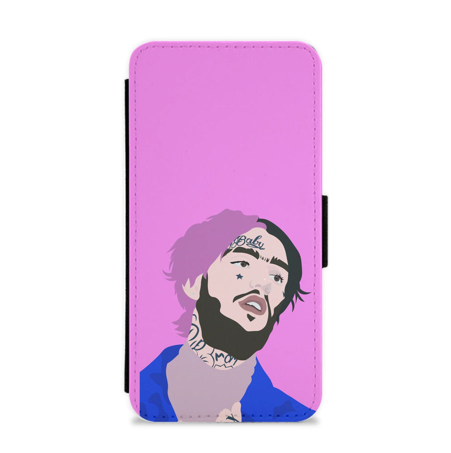 Pink And Black Hair - Lil Peep Flip / Wallet Phone Case