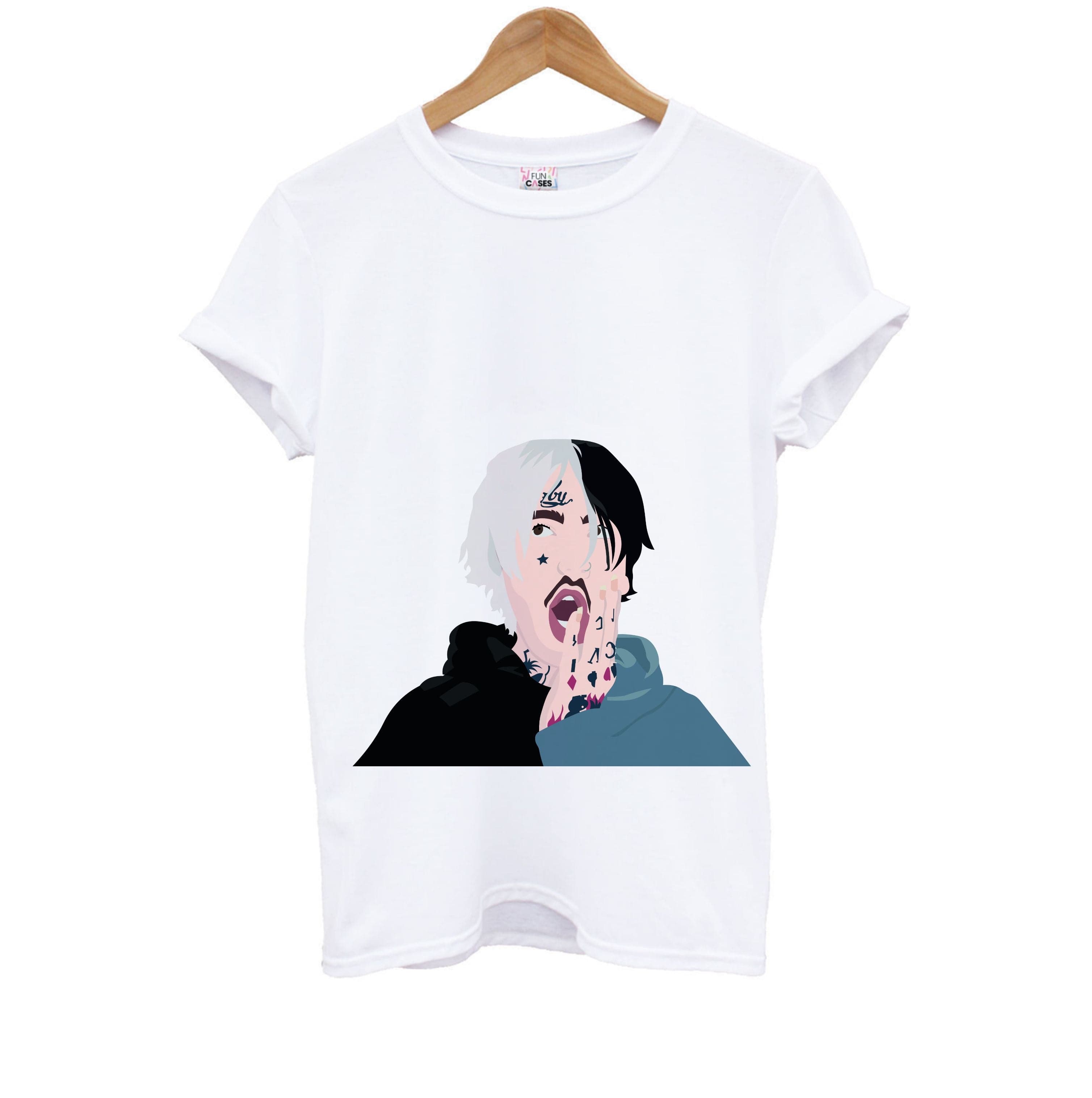 Black And White Hair - Peep Kids T-Shirt