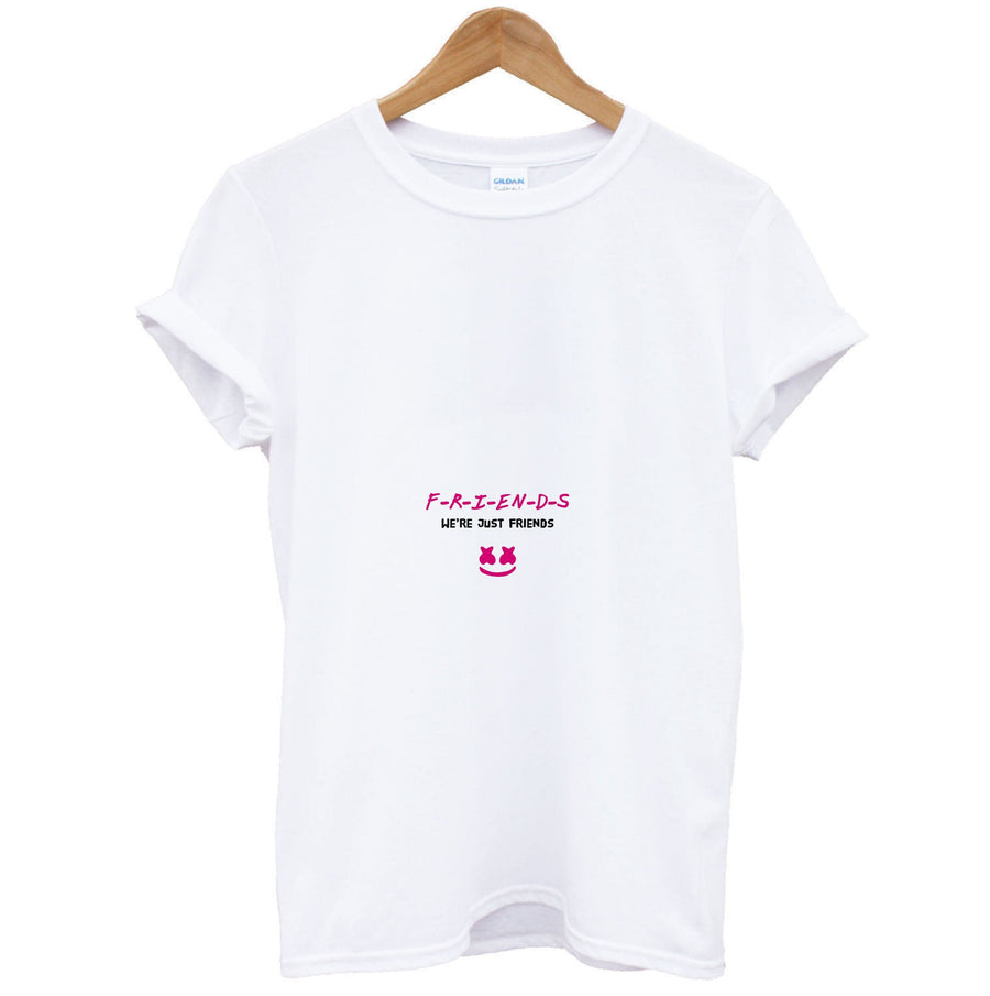We're Just Friends - Marshmello T-Shirt
