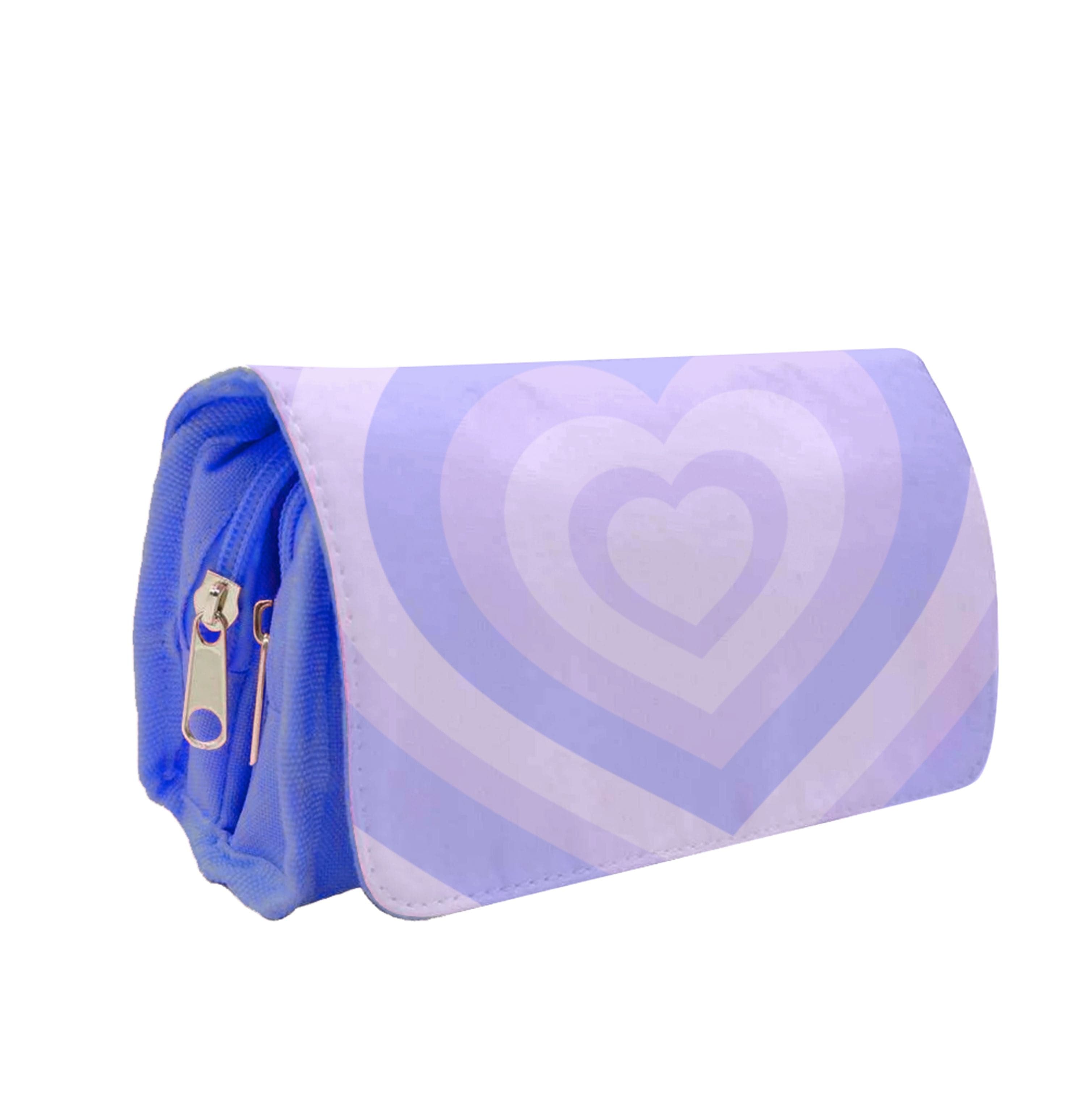 Purple - Colourful Hearts Pencil Case