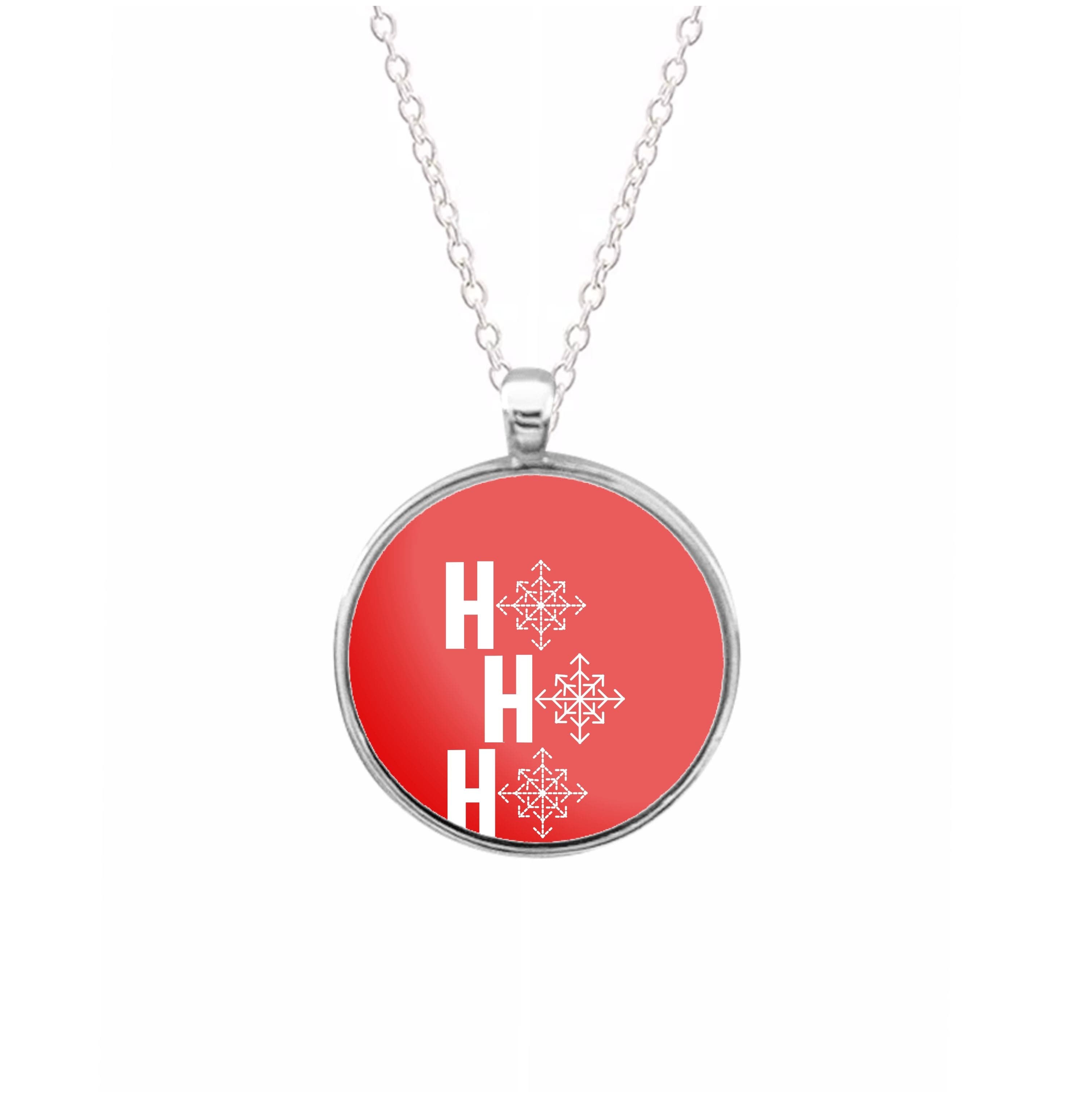 HO HO HO - Christmas Patterns Necklace