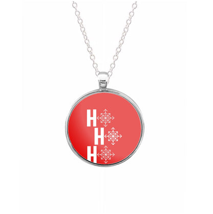 HO HO HO - Christmas Patterns Necklace