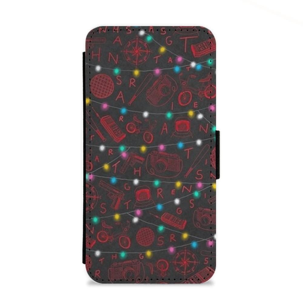 Stranger Things Red Illustrations Flip Wallet Phone Case - Fun Cases