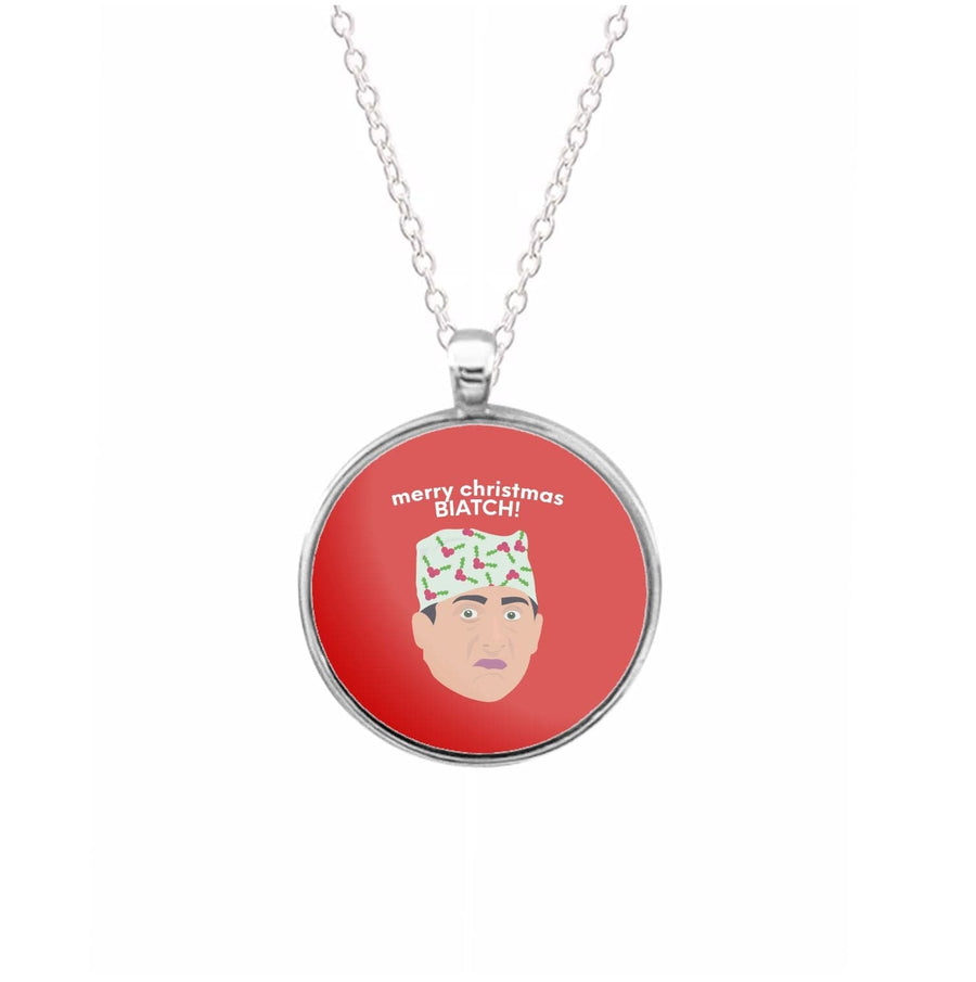Merry Christmas Biatch - The Office Necklace