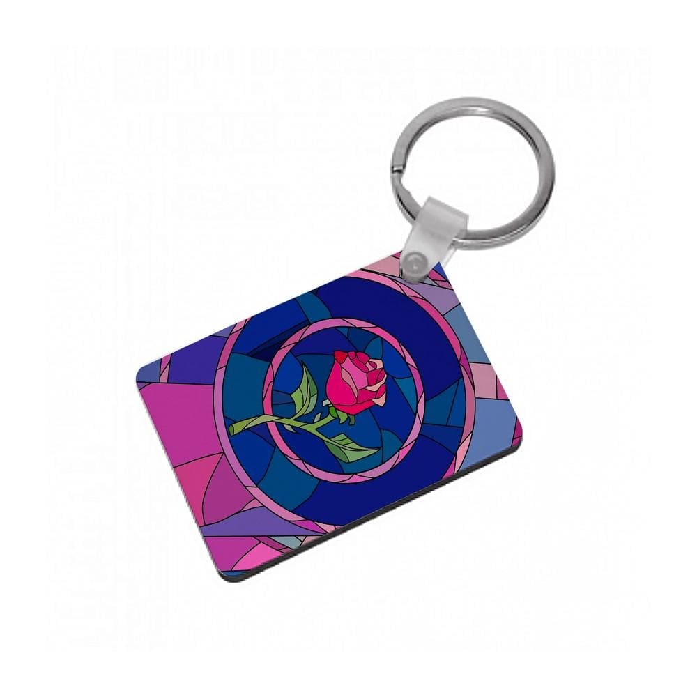 Glass Rose - Beauty and the Beast Keyring - Fun Cases