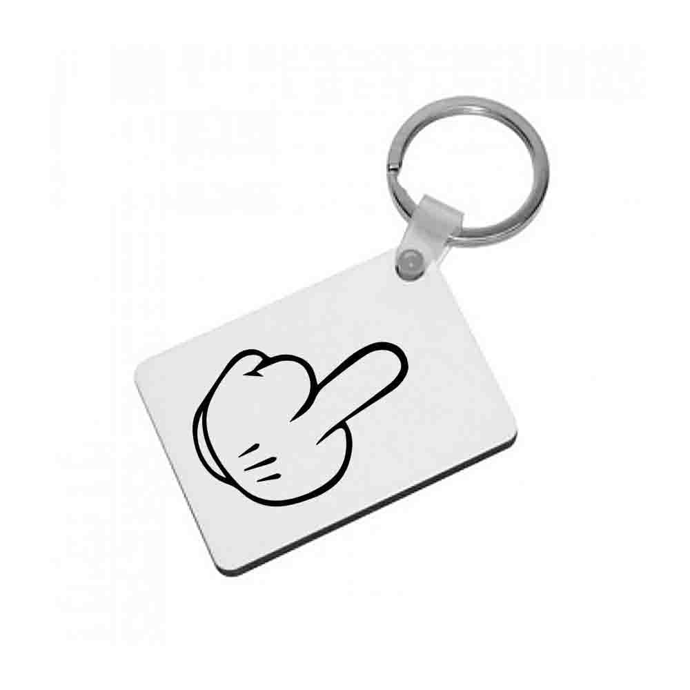 Mickey Mouse Middle Finger Keyring - Fun Cases