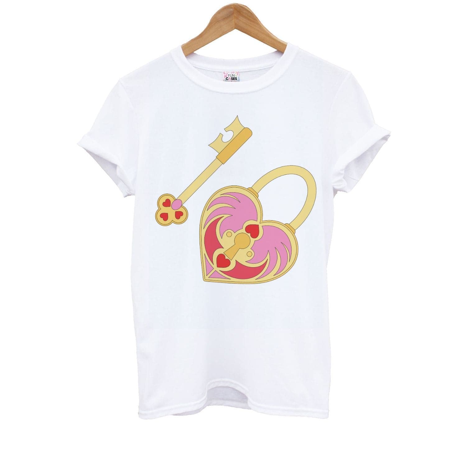 Pink Locket And Key - Valentine's Day Kids T-Shirt