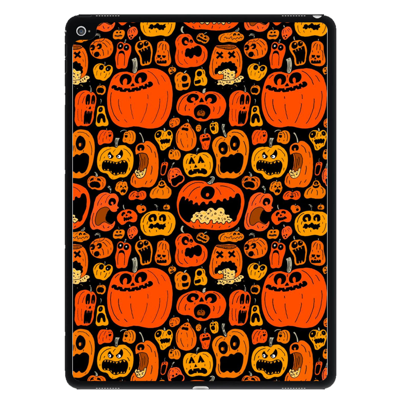 Scary Pumpkin Halloween Pattern iPad Case