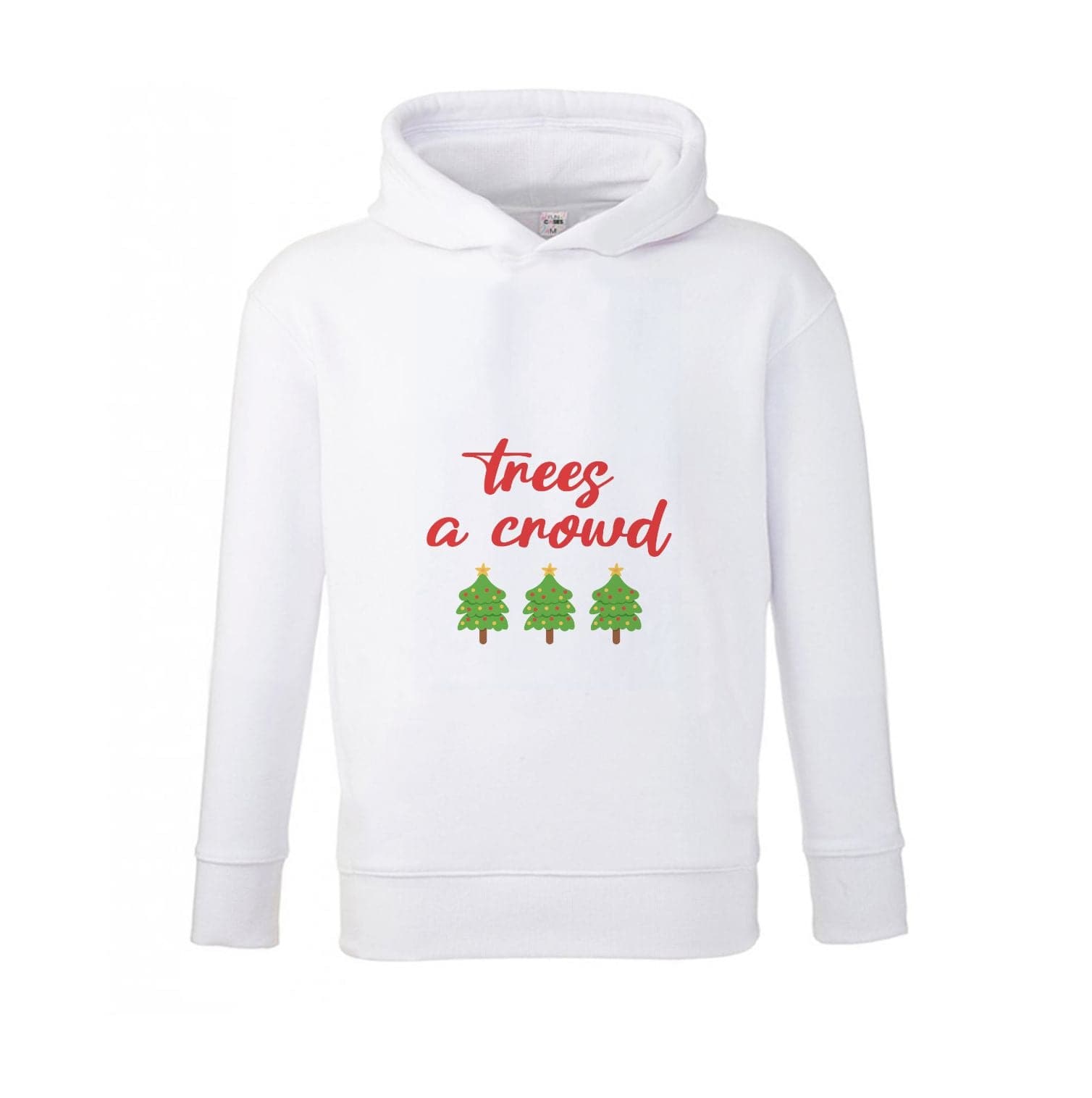 Trees A Crowd - Christmas Puns Kids Hoodie