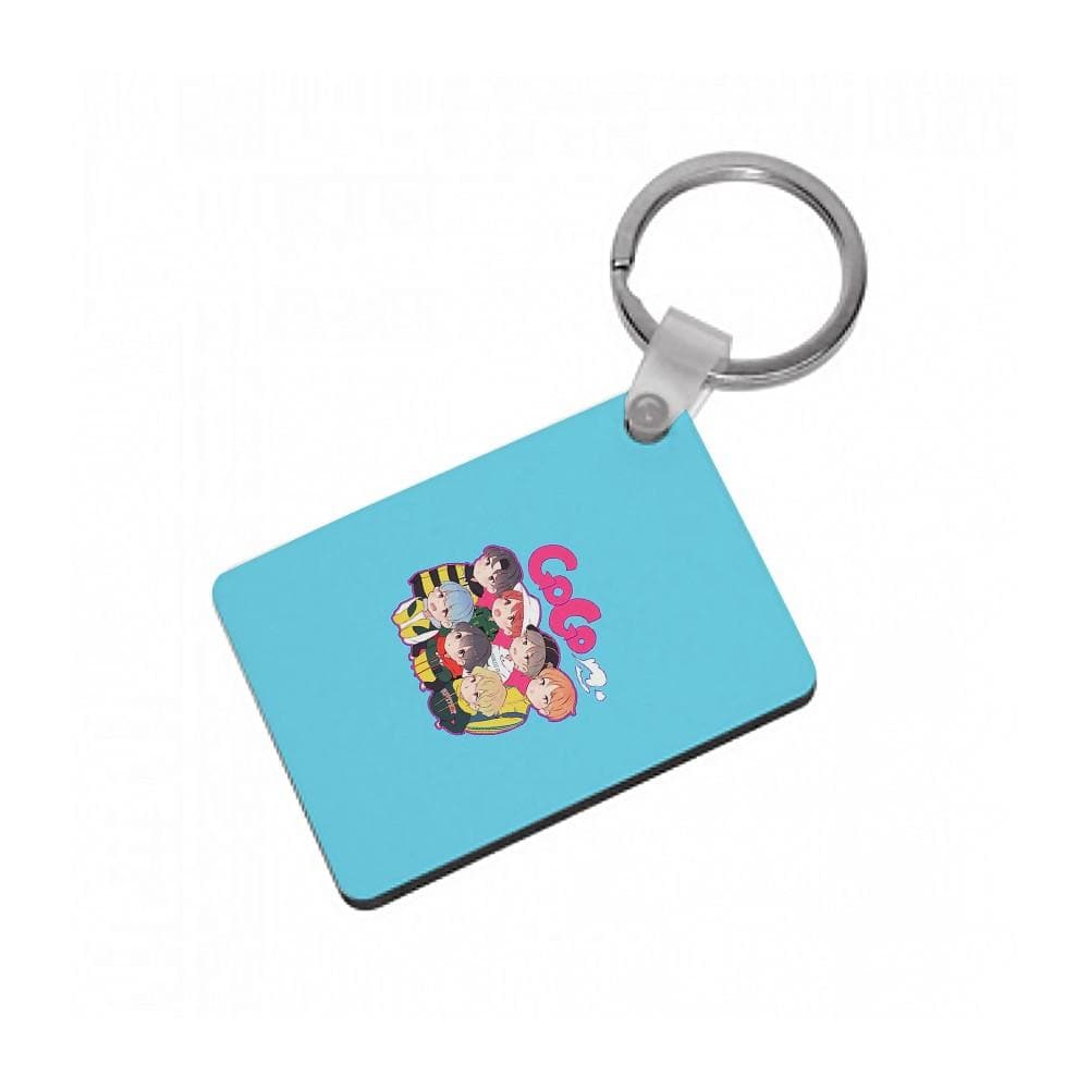 Go Go BTS Cartoon Keyring - Fun Cases