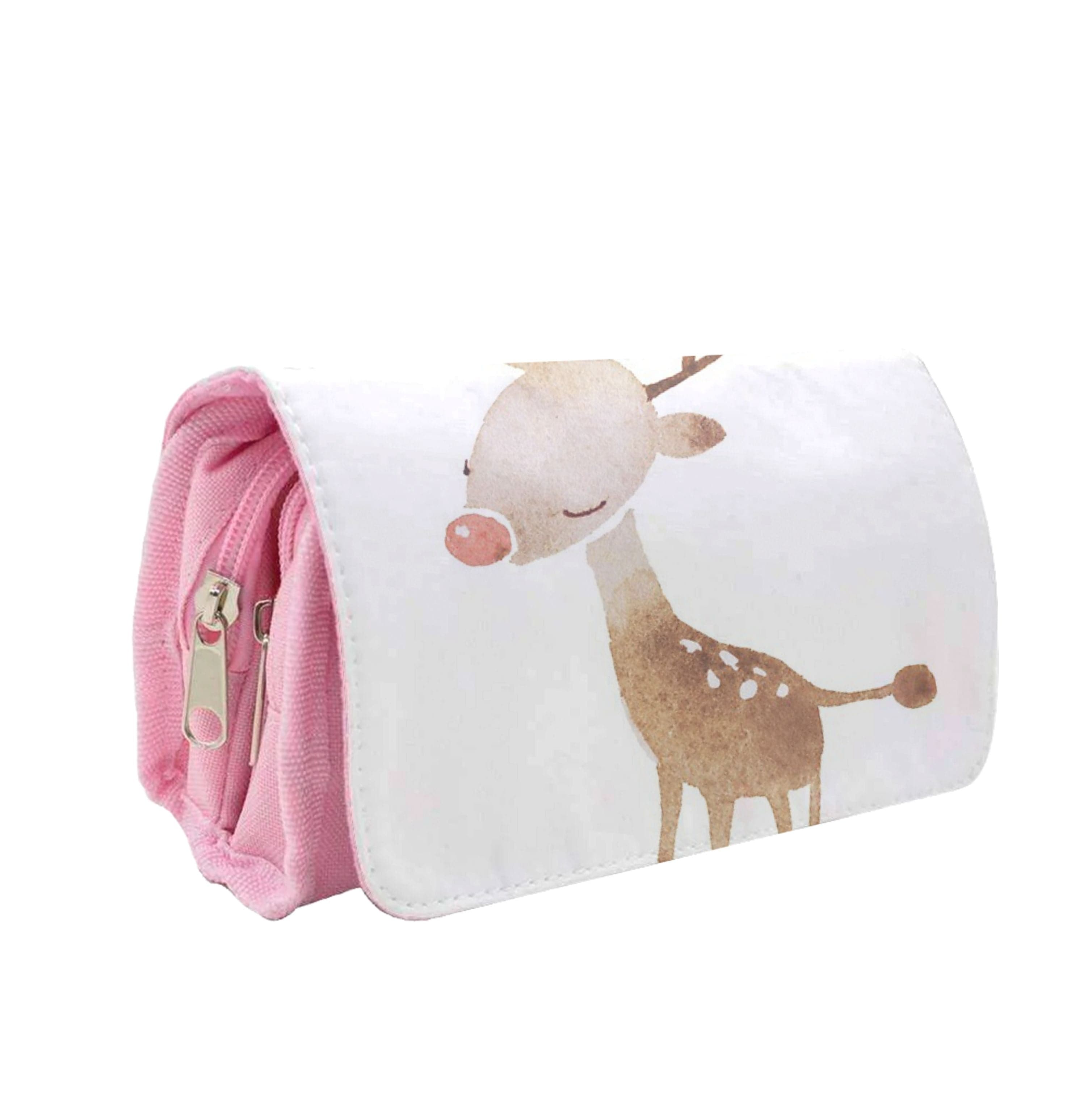 Watercolour Rudolph The Reindeer Pencil Case