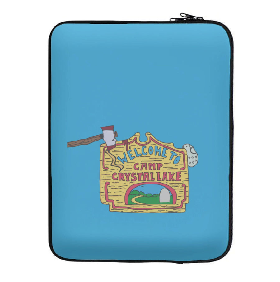 Welcome To Camp Crystal Lake - Friday The 13th Laptop Sleeve