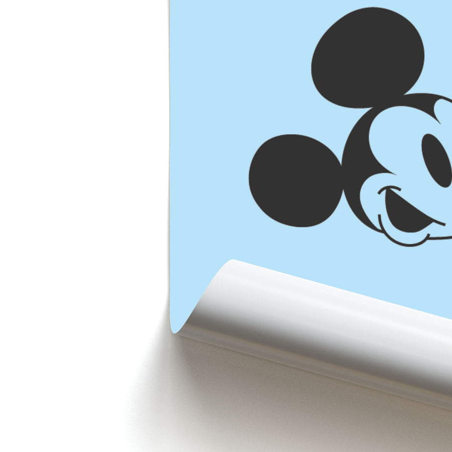 Blue Mickey Poster