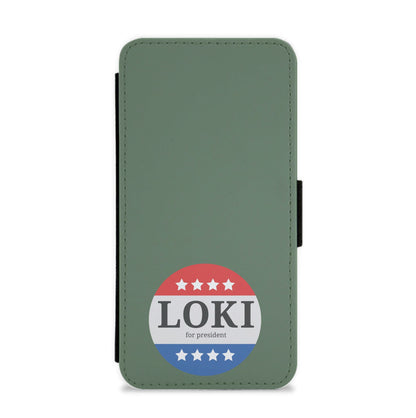 Loki For President Flip / Wallet Phone Case