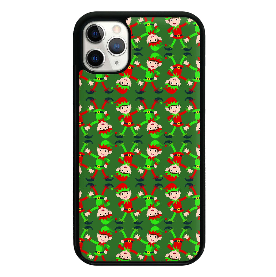 Elf Face Pattern - Christmas Patterns Phone Case