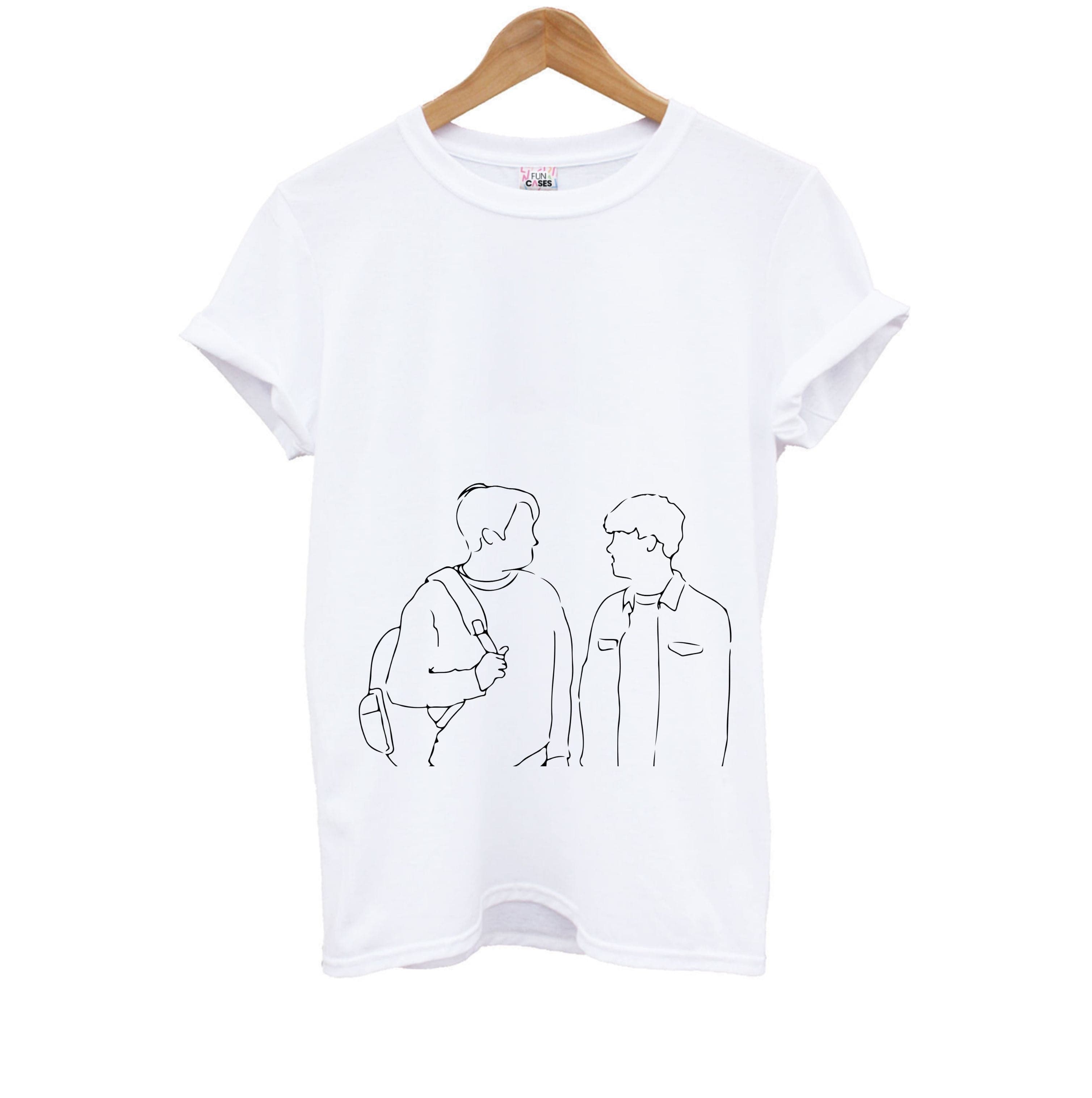 Outline - Heart TV Kids T-Shirt