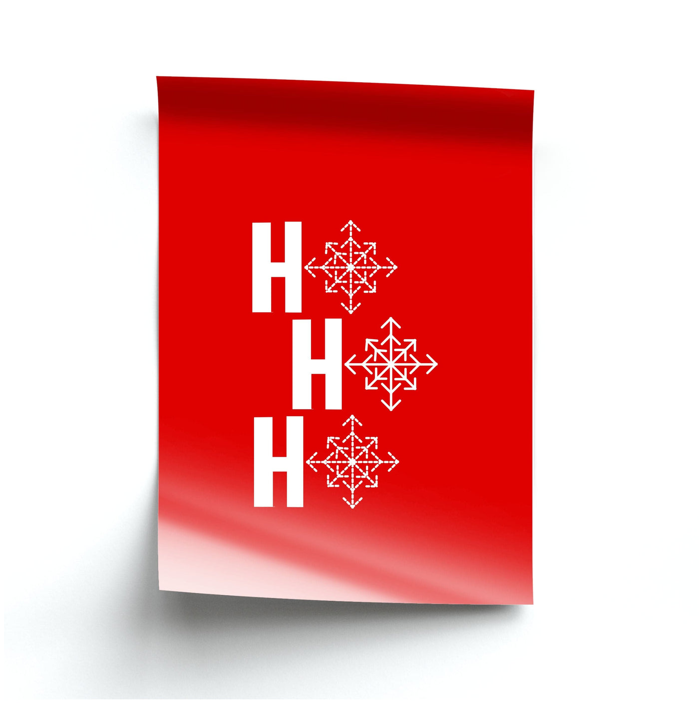 HO HO HO - Christmas Patterns Poster