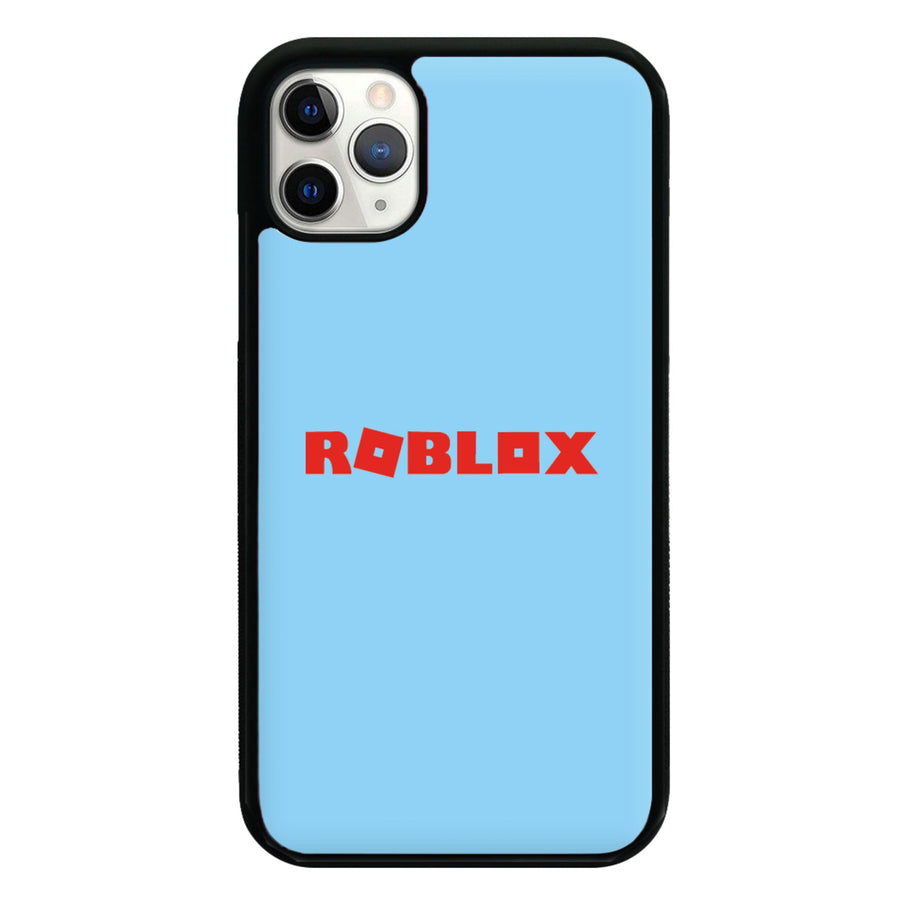 Roblox logo - Blue Phone Case