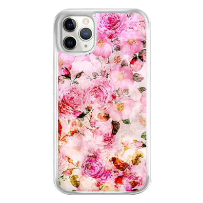 Pretty Pink Chic Floral Pattern Phone Case