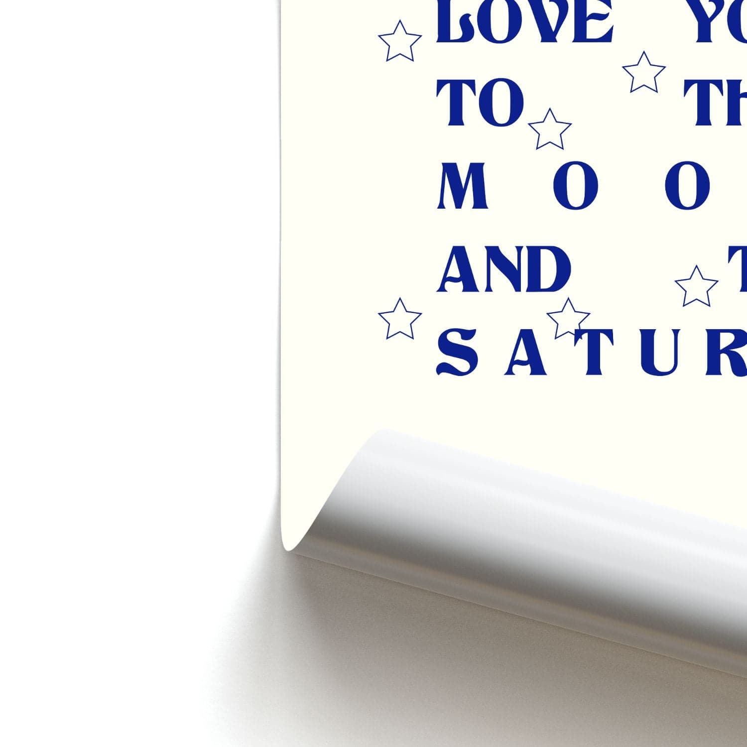 Love You To The Moon And To Saturn - Taylor Poster