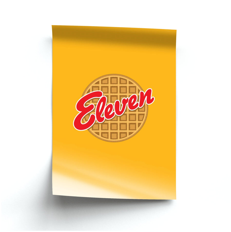 Eleven Waffles - Stranger Things Poster