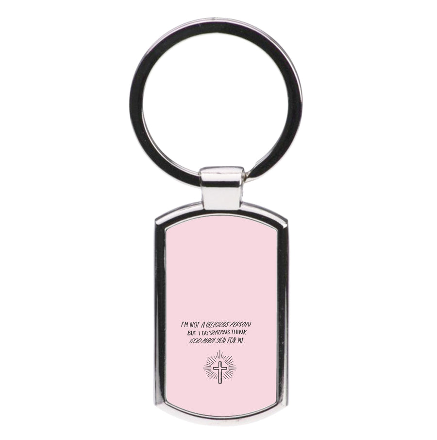 I'm Not A Religious Person - Normal People Luxury Keyring