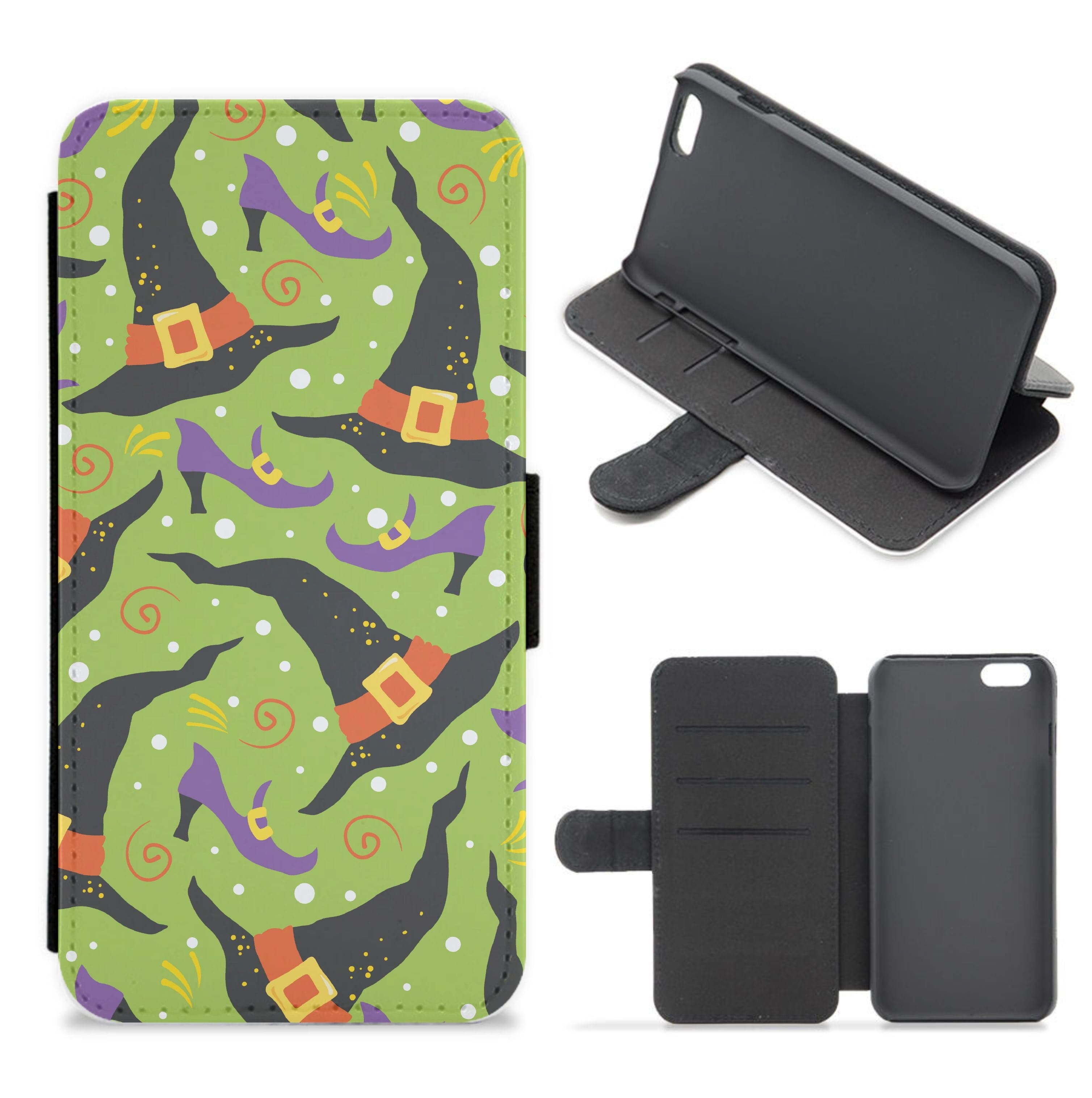 Witch's Attire Pattern - Halloween Flip / Wallet Phone Case