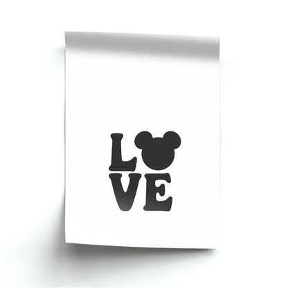 Mouse Love Valentine's Poster