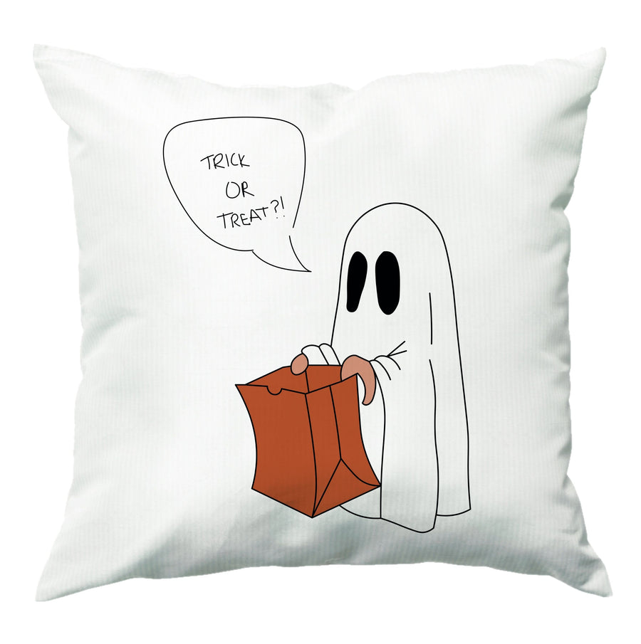 Trick Or Treat Ghost - Halloween Cushion